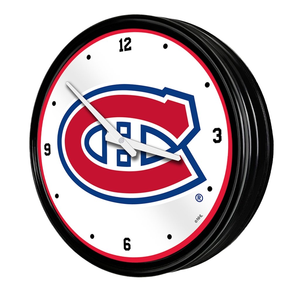 Montreal Canadiens: Retro Lighted Wall Clock - The Fan-Brand