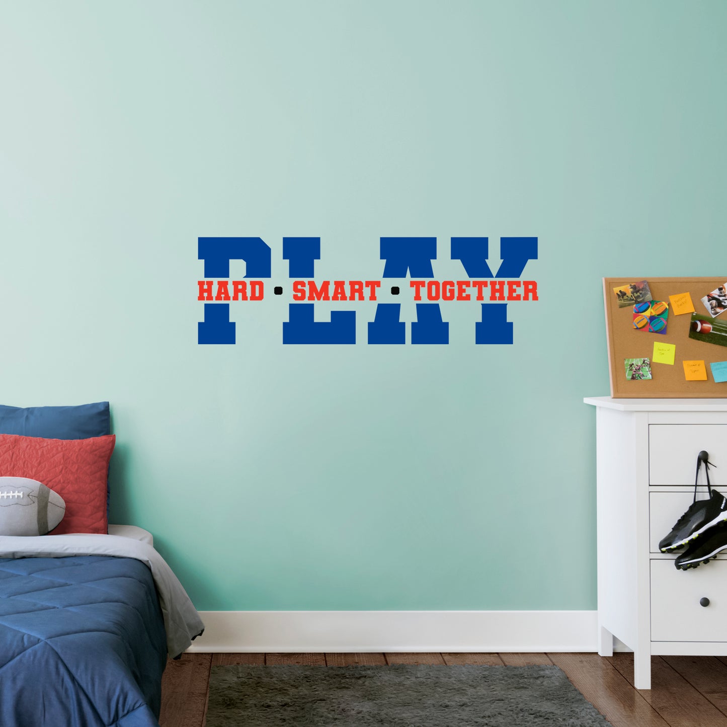 Pre-mask Play Smart Play Together  - Removable Wall Decal