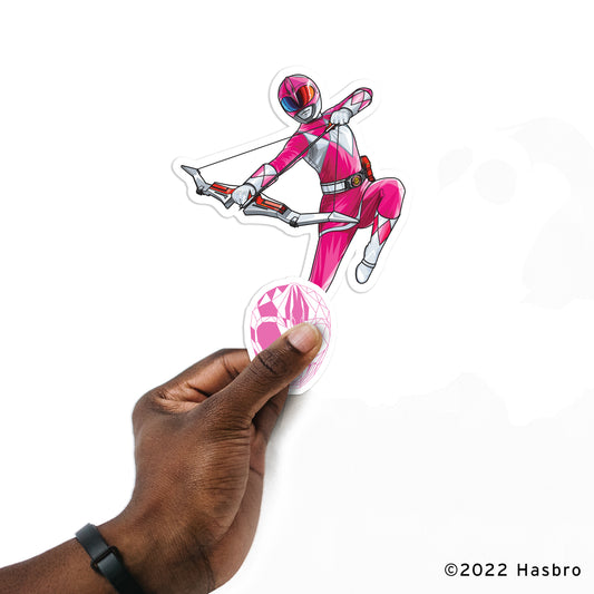 Power Rangers: Pink Ranger Minis        - Officially Licensed Hasbro Removable     Adhesive Decal