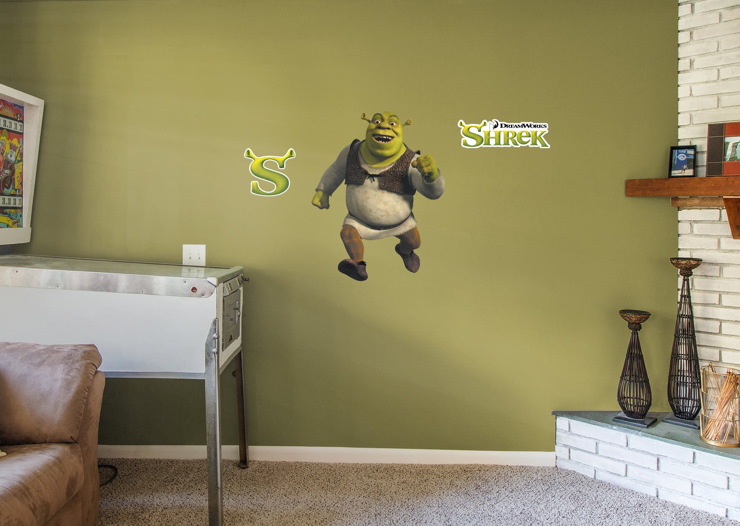 Shrek: Shrek Running RealBig - Officially Licensed NBC Universal Removable Adhesive Decal