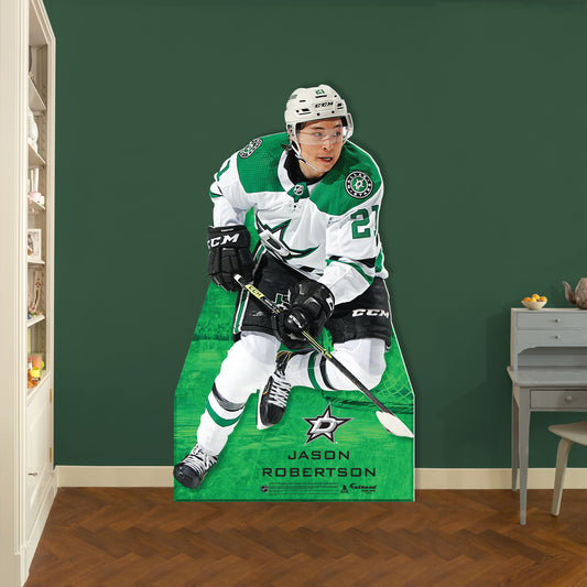 Dallas Stars: Jason Robertson 2023  Life-Size   Foam Core Cutout  - Officially Licensed NHL    Stand Out