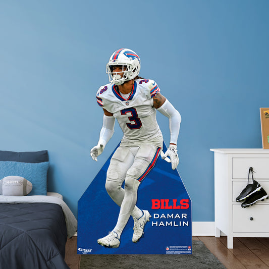 Buffalo Bills: Damar Hamlin   Life-Size   Foam Core Cutout  - Officially Licensed NFL    Stand Out