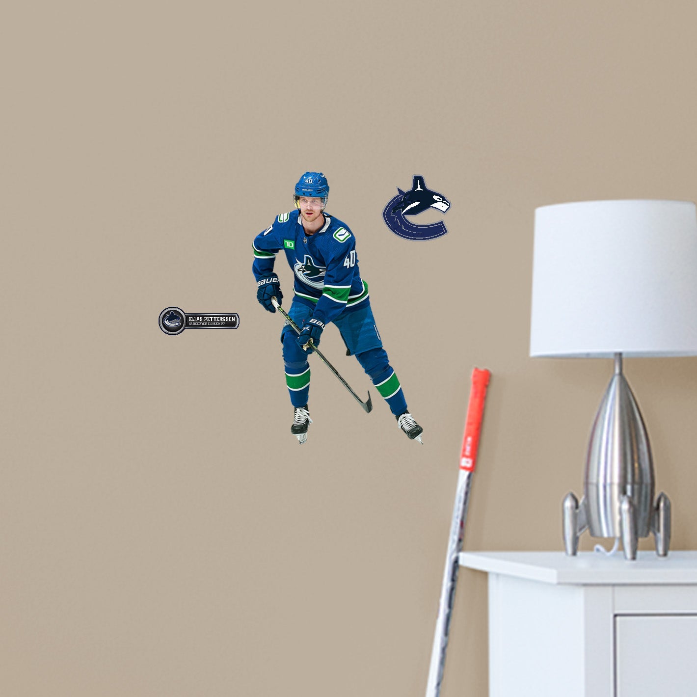 Vancouver Canucks: Elias Pettersson - Officially Licensed NHL Removable Adhesive Decal