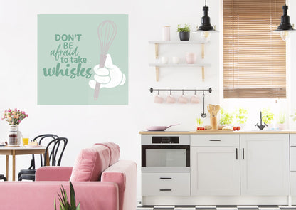 Mickey Mouse:  Dont be Afraid to Take Whisks Mural        - Officially Licensed Disney Removable Wall   Adhesive Decal