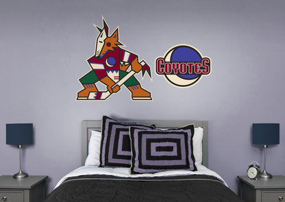 Arizona Coyotes:  2021 Kachina RealBig Logo        - Officially Licensed NHL Removable Wall   Adhesive Decal