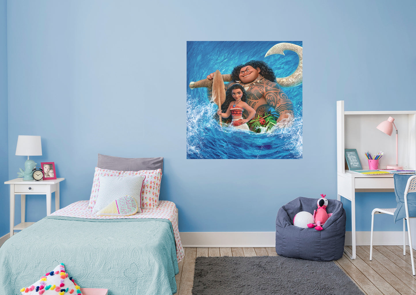 Moana:  Splash Mural        - Officially Licensed Disney Removable Wall   Adhesive Decal