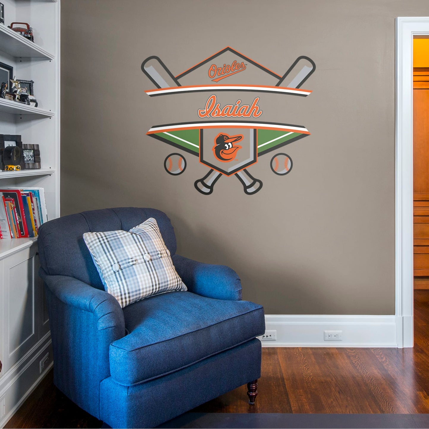 Baltimore Orioles: Personalized Name - Officially Licensed MLB Transfer Decal