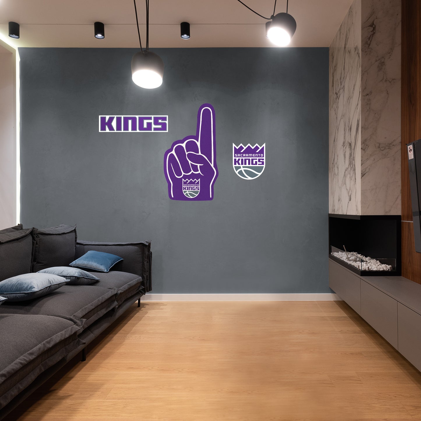Sacramento Kings: Foam Finger - Officially Licensed NBA Removable Adhesive Decal