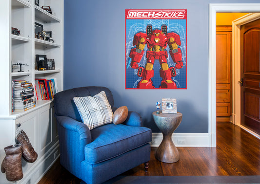 Avengers: Iron Man Mech Suit Mural        - Officially Licensed Marvel Removable Wall   Adhesive Decal