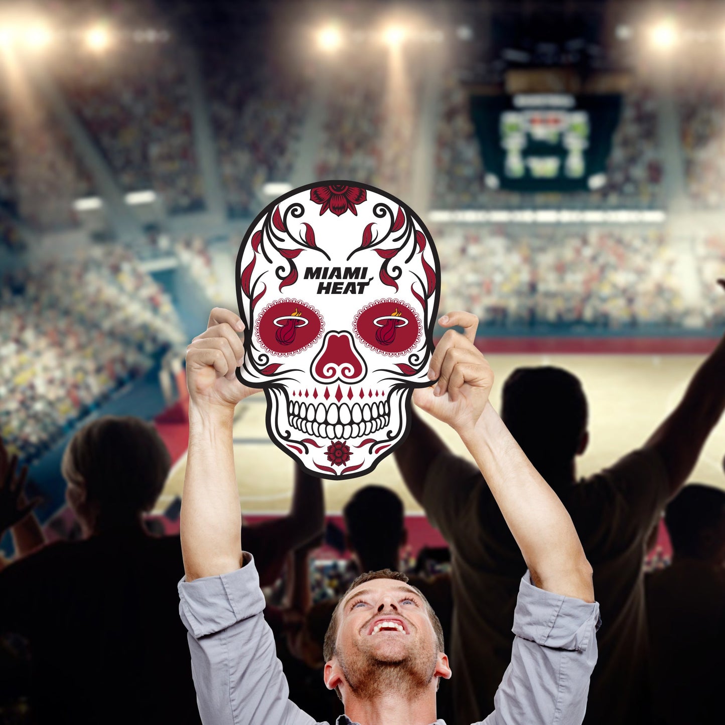 Miami Heat: Skull Foam Core Cutout - Officially Licensed NBA Big Head