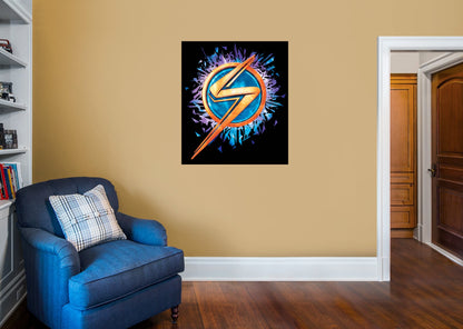 Ms. Marvel: Ms. Marvel Icon Logo Mural - Officially Licensed Marvel Removable Adhesive Decal