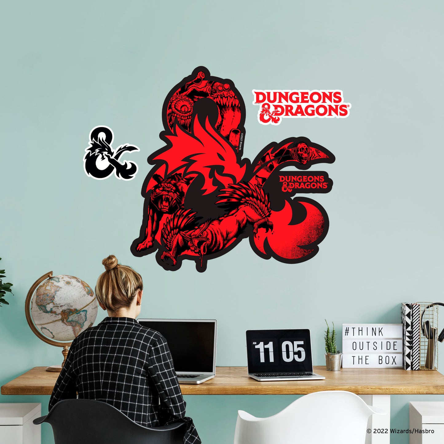 Dungeons & Dragons: Monster Ampersand Icon - Officially Licensed Hasbro Removable Adhesive Decal