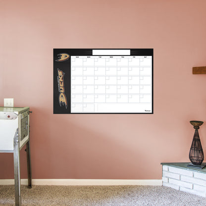 Anaheim Ducks Dry Erase Calendar  - Officially Licensed NHL Removable Wall Decal