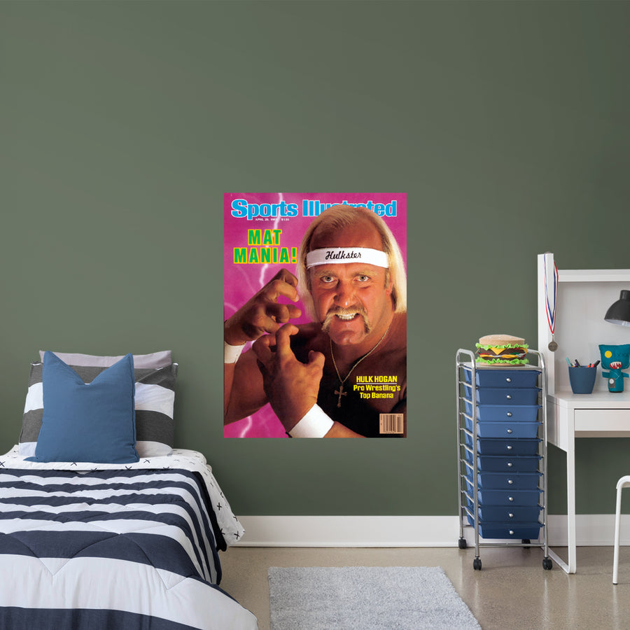 Hulk Hogan - April 1985 Sports Illustrated Cover - Peel & Stick Poster - Official WWE - Reusable Vinyl Wall Decal
