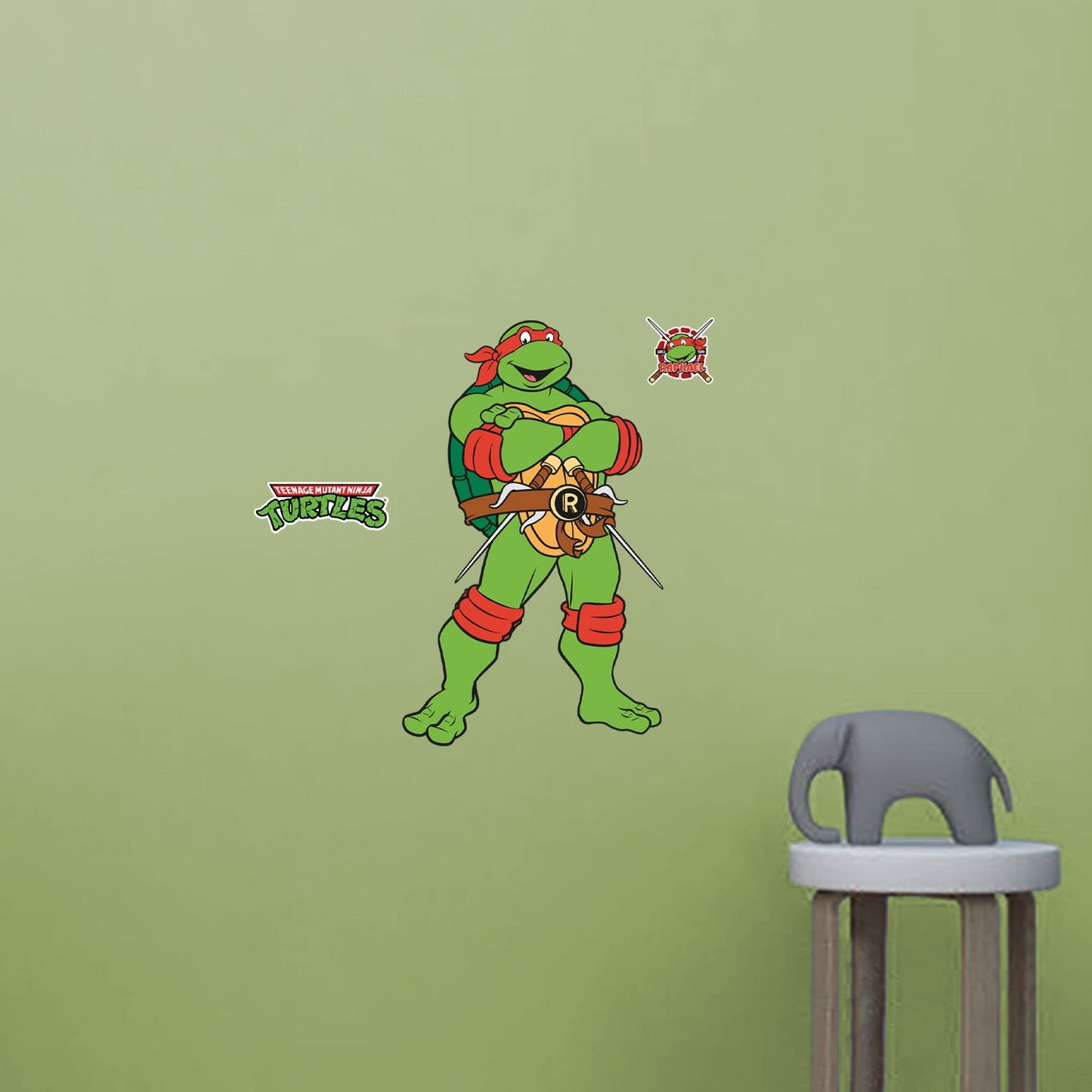 Teenage Mutant Ninja Turtles: Raphael Classic RealBig - Officially Licensed Nickelodeon Removable Adhesive Decal