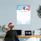 Christmas: Snowman Dry Erase        -   Removable     Adhesive Decal