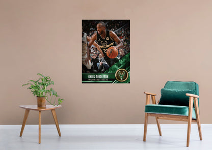 Milwaukee Bucks: Khris Middleton Poster - Officially Licensed NBA Removable Adhesive Decal