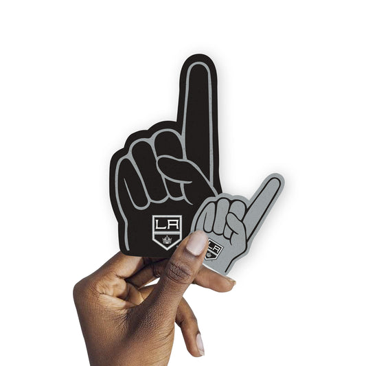 Los Angeles Kings:    Foam Finger Minis        - Officially Licensed NHL Removable     Adhesive Decal