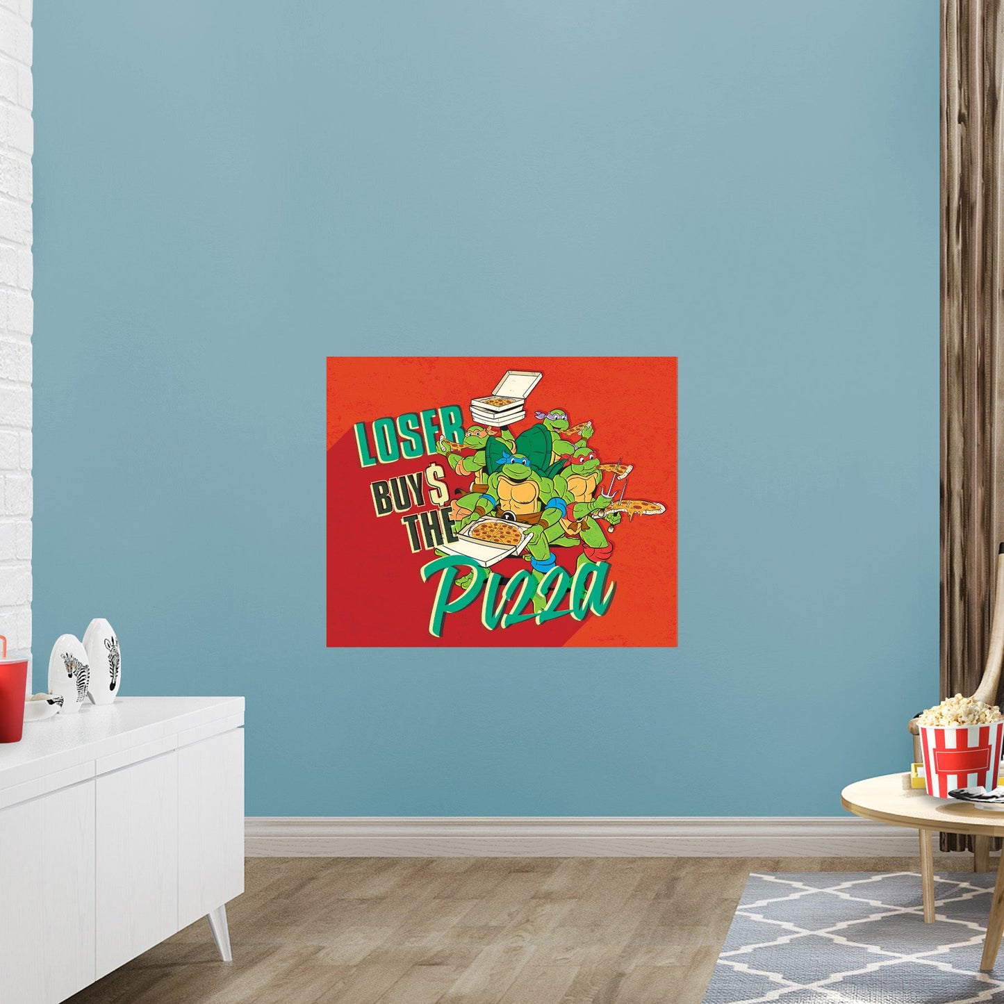 Teenage Mutant Ninja Turtles: Loser Buys Poster - Officially Licensed Nickelodeon Removable Adhesive Decal