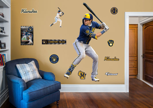 Milwaukee Brewers: Rowdy Tellez 2022 - Officially Licensed MLB Removable  Adhesive Decal