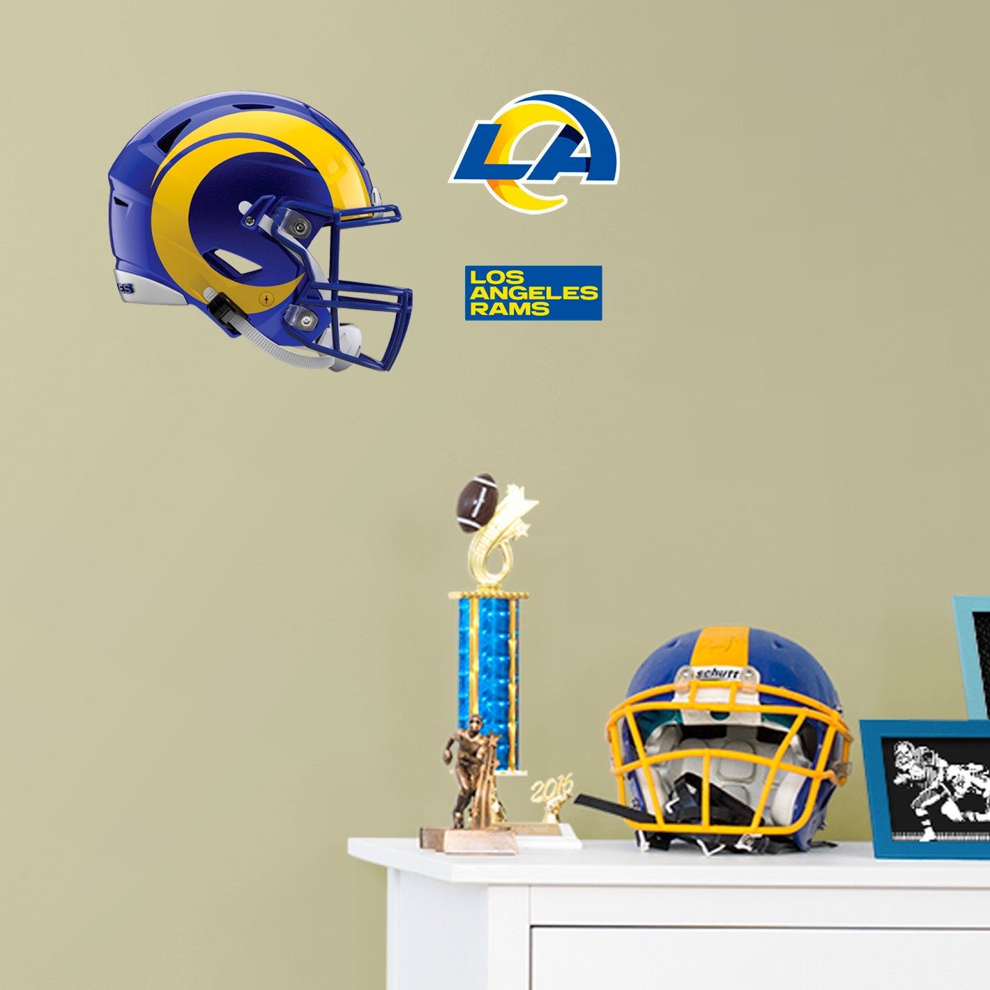 Los Angeles Rams: Helmet - Officially Licensed NFL Removable Adhesive Decal