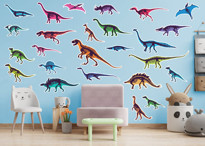 Dinosaur:  Awesome Dinosaurs Collection        -   Removable     Adhesive Decal
