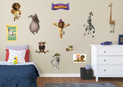 Madagascar:  Individual Characters Collection        - Officially Licensed NBC Universal Removable Wall   Adhesive Decal
