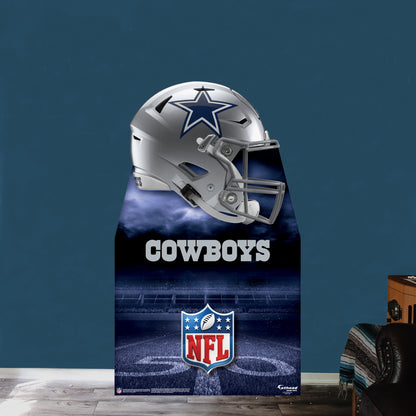 Dallas Cowboys:  2022 Helmet  Life-Size   Foam Core Cutout  - Officially Licensed NFL    Stand Out