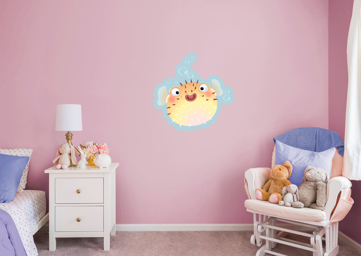 Nursery:  Spiky Creature Icon        -   Removable Wall   Adhesive Decal