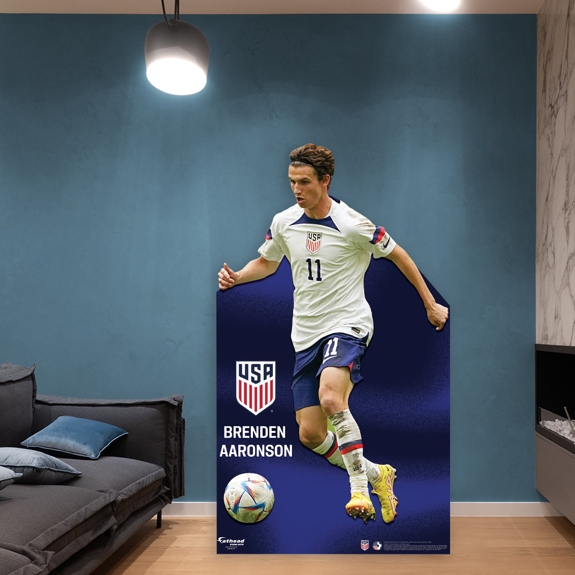Brenden Aaronson   Life-Size   Foam Core Cutout  - Officially Licensed USMNT    Stand Out