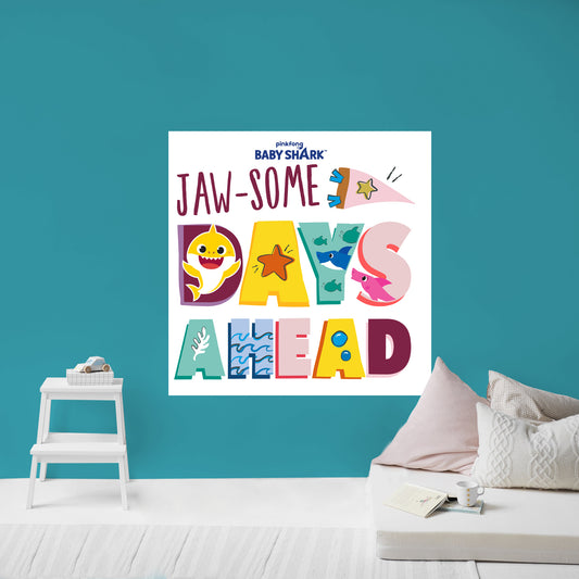 Baby Shark: Totally Jawsome Poster - Officially Licensed Nickelodeon Removable Adhesive Decal