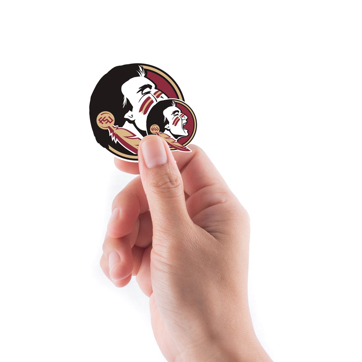 Sheet of 5 -Flordia State U: Florida State Seminoles  Logo Minis        - Officially Licensed NCAA Removable    Adhesive Decal
