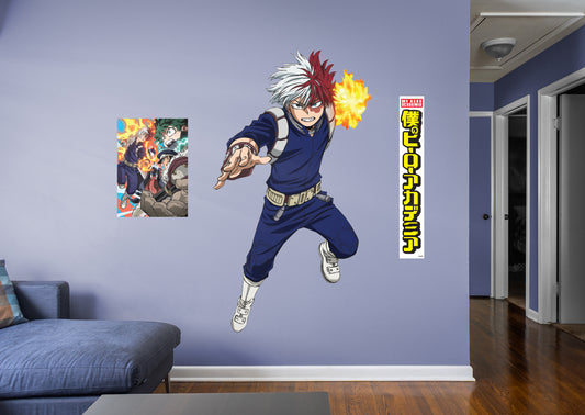 My Hero Academia: TODOROKI RealBig        - Officially Licensed Funimation Removable     Adhesive Decal