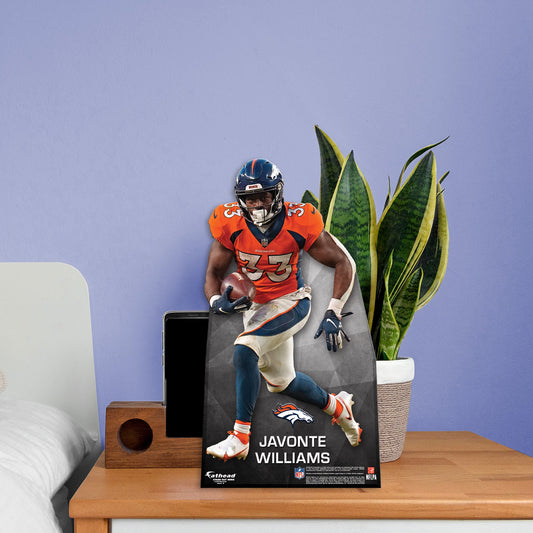 Denver Broncos: Javonte Williams Mini Cardstock Cutout - Officially Licensed NFL Stand Out