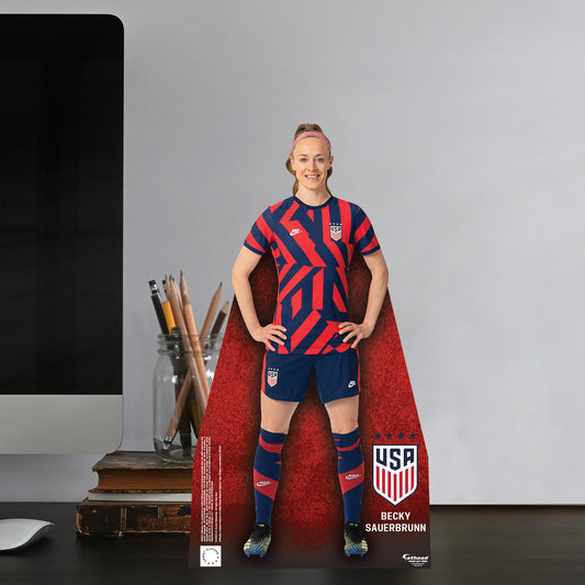 Becky Sauerbrunn   Mini   Cardstock Cutout  - Officially Licensed USWNT    Stand Out