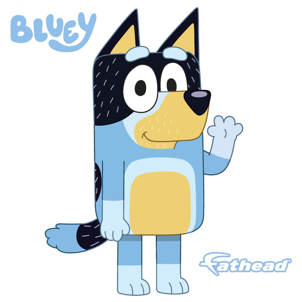 Bluey: Bandit RealBig - Officially Licensed BBC Removable Adhesive Dec ...