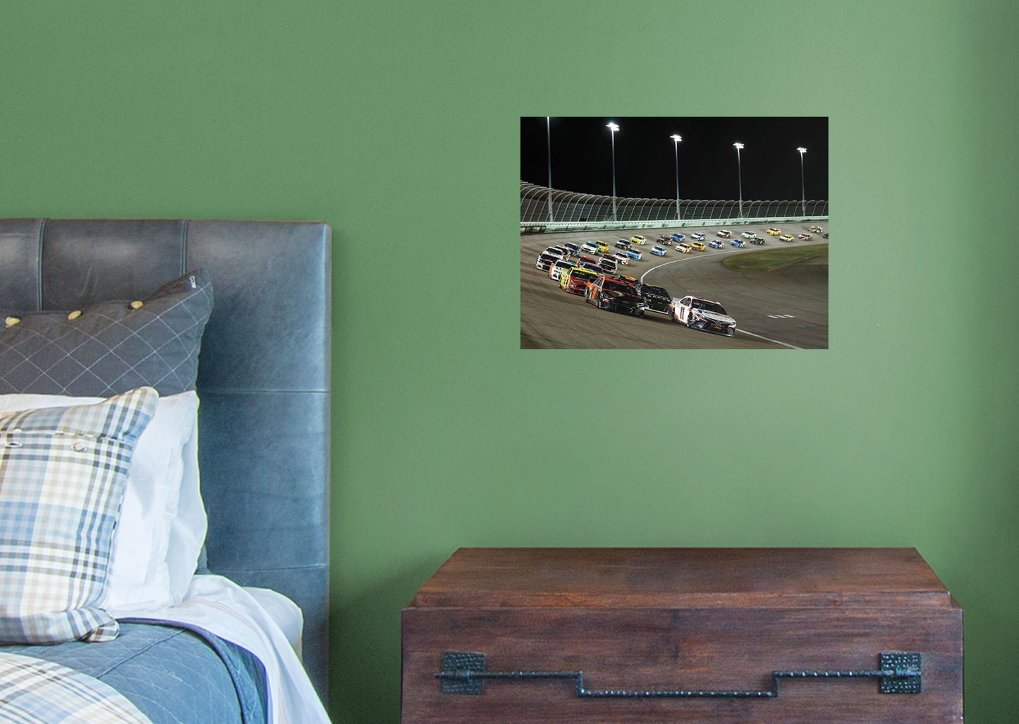 Homestead-Miami Speedway - The Turn - Peel & Stick Poster - Official NASCAR - Reusable Vinyl Wall Decal