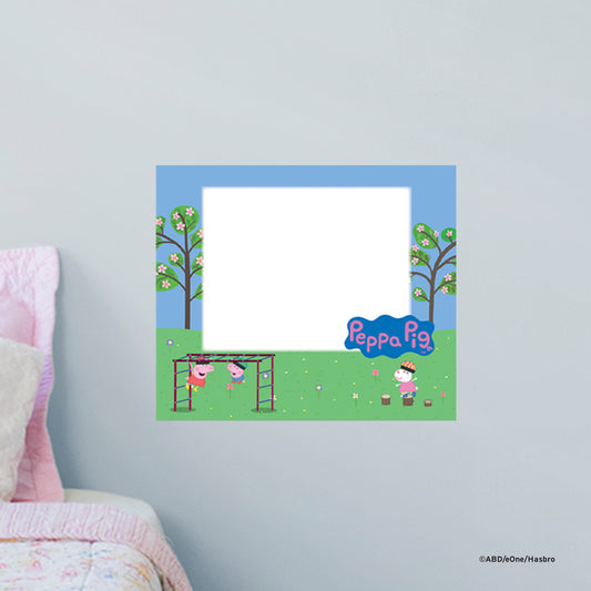 Peppa Pig:  Climbing Frame Dry Erase        - Officially Licensed Hasbro Removable     Adhesive Decal