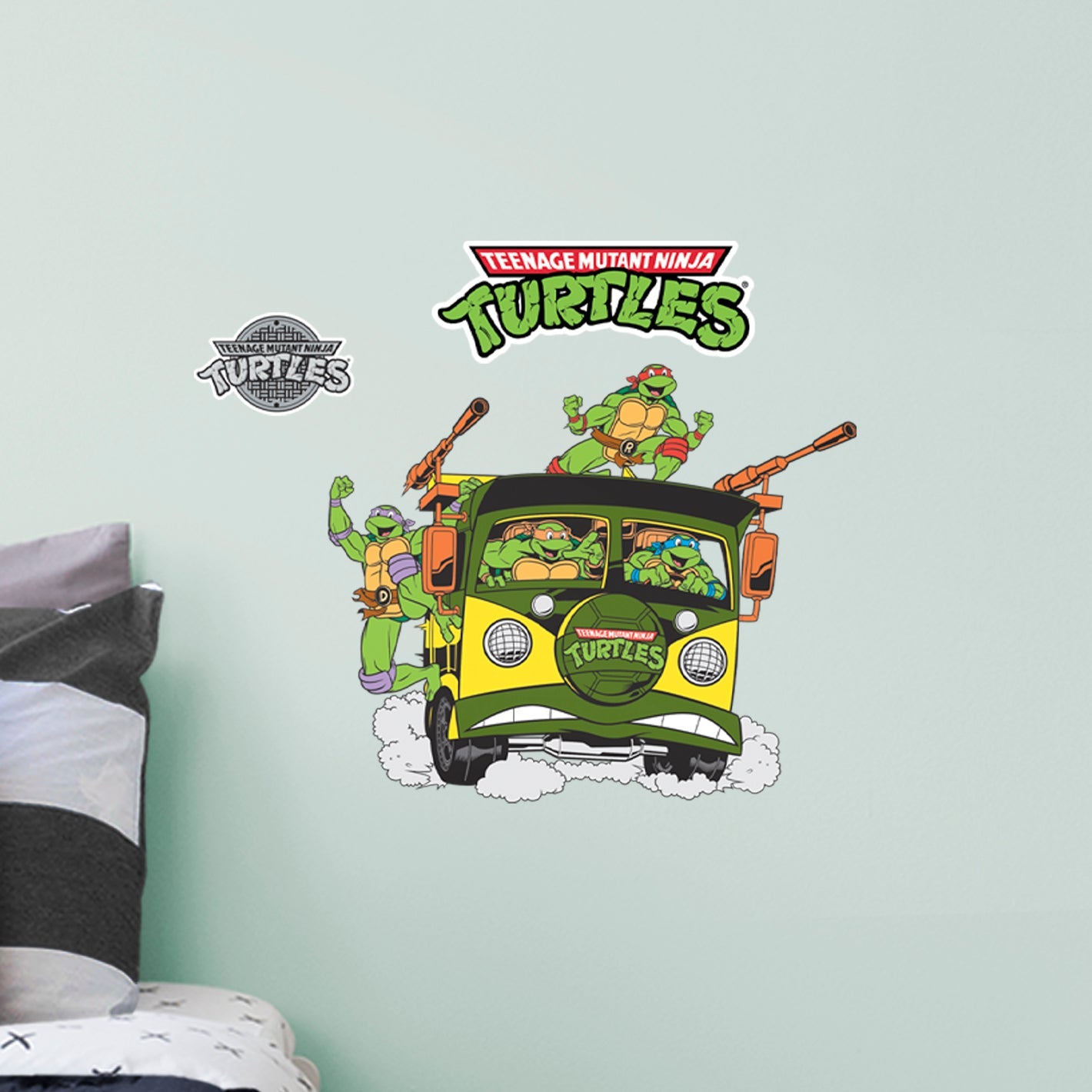 Teenage Mutant Ninja Turtles: Party Wagon Die-Cut Icon - Officially Licensed Nickelodeon Removable Adhesive Decal