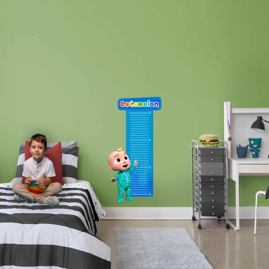 JJ Onesie - Growth Chart - Official CoComelon - Reusable Vinyl Wall Decal