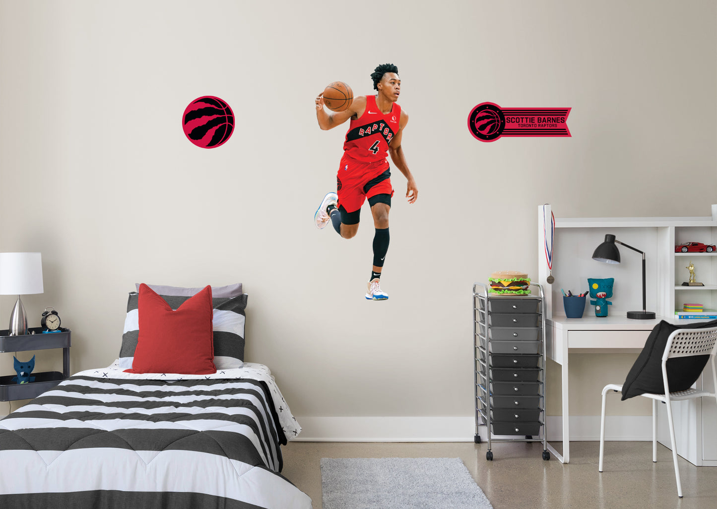 Toronto Raptors: Scottie Barnes 2021        - Officially Licensed NBA Removable     Adhesive Decal