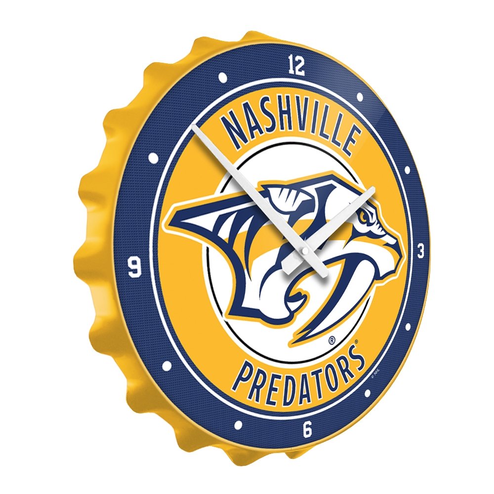 Nashville Predators: Bottle Cap Wall Clock - The Fan-Brand