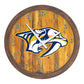 Nashville Predators: "Faux" Barrel Top Wall Clock - The Fan-Brand