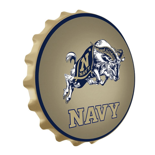 Navy Midshipmen: Bill the Goat - Bottle Cap Wall Sign - The Fan-Brand