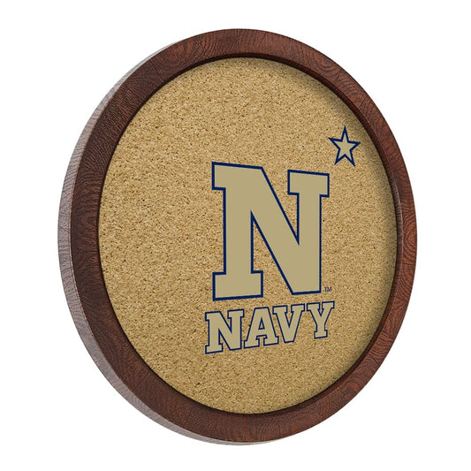 Navy Midshipmen: "Faux" Barrel Top Cork Note Board - The Fan-Brand