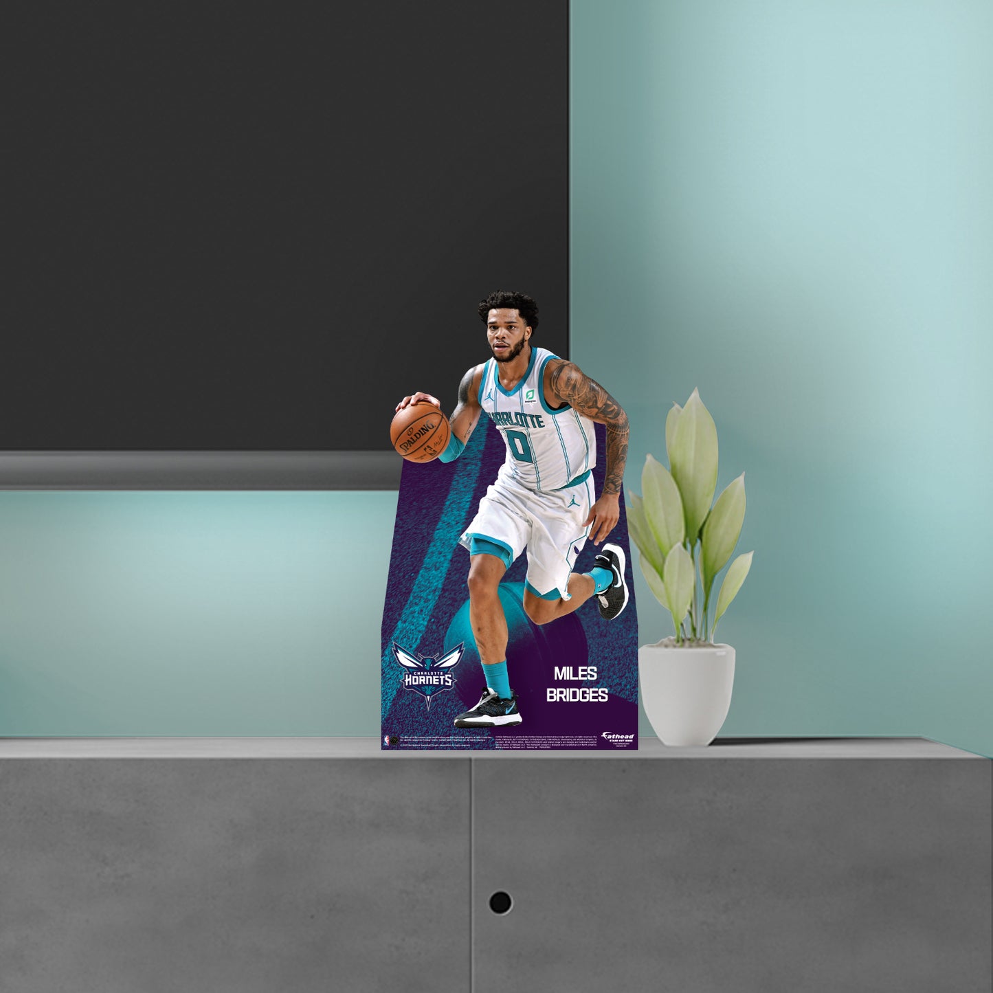 Charlotte Hornets: Miles Bridges 2021  Mini   Cardstock Cutout  - Officially Licensed NBA    Stand Out