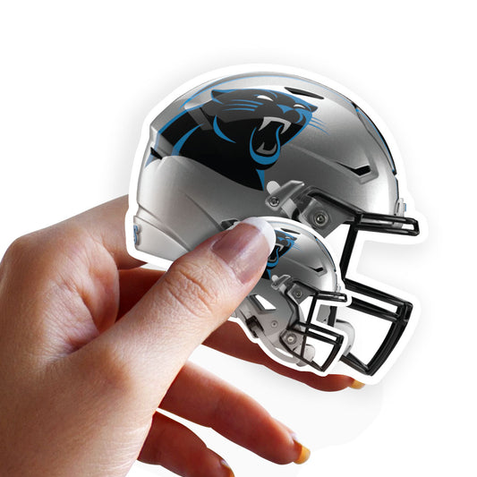 Carolina Panthers:  2022 Helmet Minis        - Officially Licensed NFL Removable     Adhesive Decal