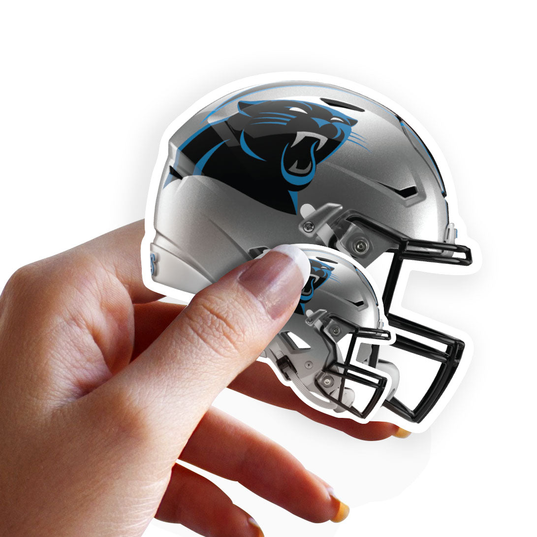 carolina panthers mini football helmet with case Carolina Panthers - 5 Helmet Minis (Mixed Sizes) - Official NFL