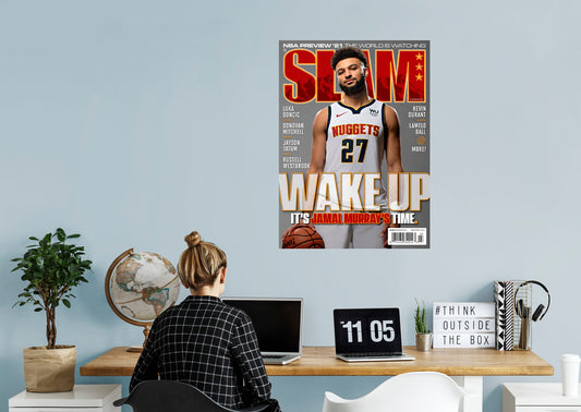 Denver Nuggets: Jamal Murray SLAM Magazine 230 Cover Mural - Officially Licensed NBA Removable Adhesive Decal
