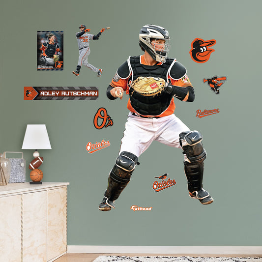Baltimore Orioles: Adley Rutschman  Catcher        - Officially Licensed MLB Removable     Adhesive Decal